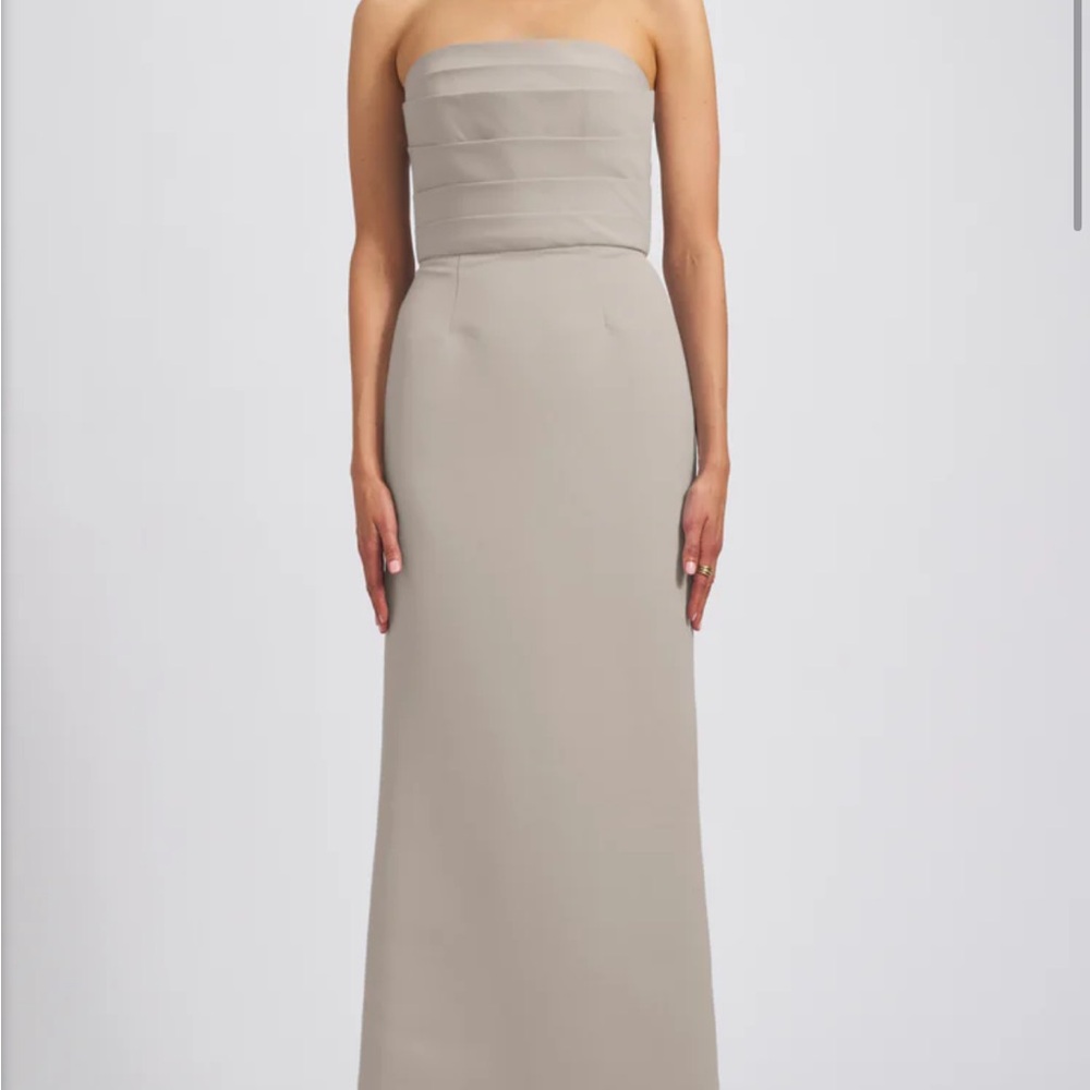 Amsale Sonia Dress in Champagne